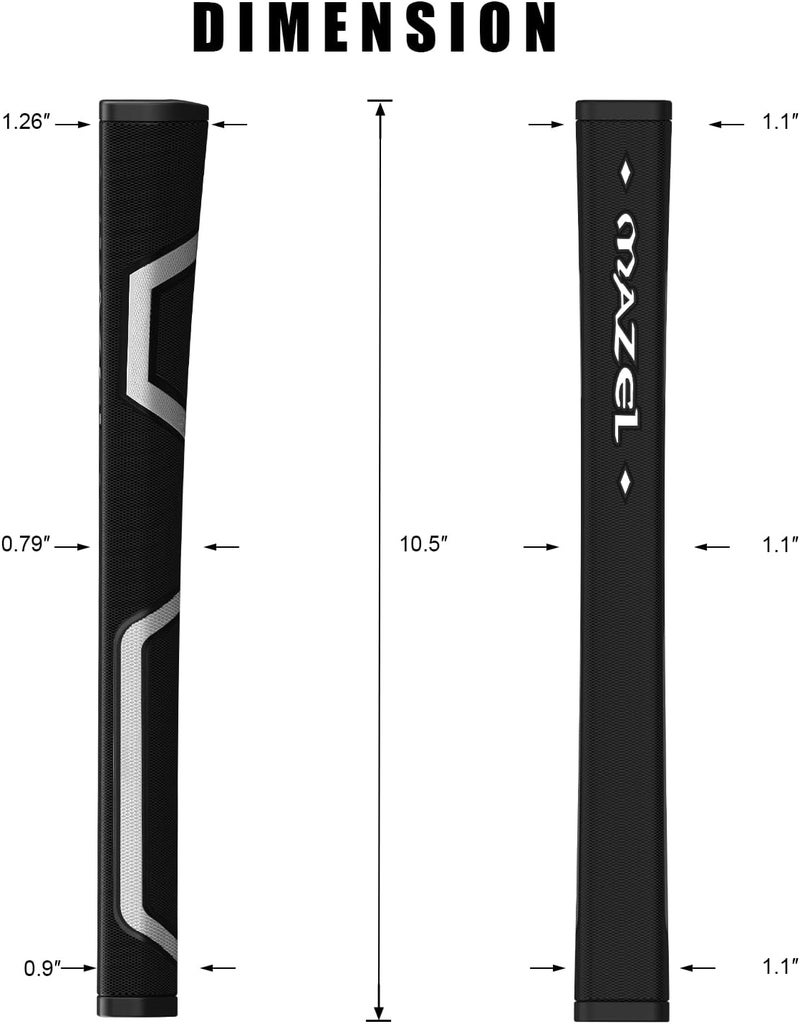 MAZEL Ultra-light Golf Putter Grip for Men - 2.0 Advanced Surface Texture Non-slip Golf Grip,Great Comfortable Feel and More Consistent Stroke - Image 3